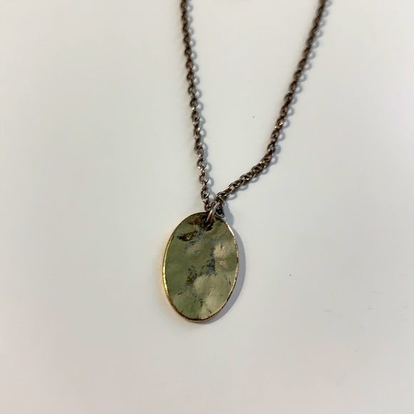 Gold Two-Pendant Necklace - Picture 2 of 4